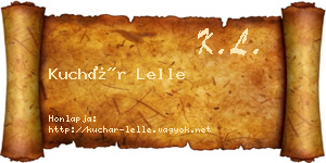 Kuchár Lelle névjegykártya